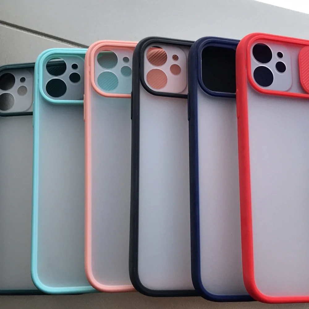 For iPhone 11 phone case with camera slider saver